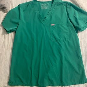 Figs XL Safety Green Catarina Scrub Top